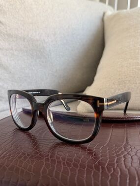 Preloved Authentic Tom Ford FT 5537 B 052 Dark Havana Eyeglasses